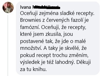 Skutečná zpětná vazba od čtenářky knihy